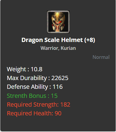 Dragon Scale Helmet +8